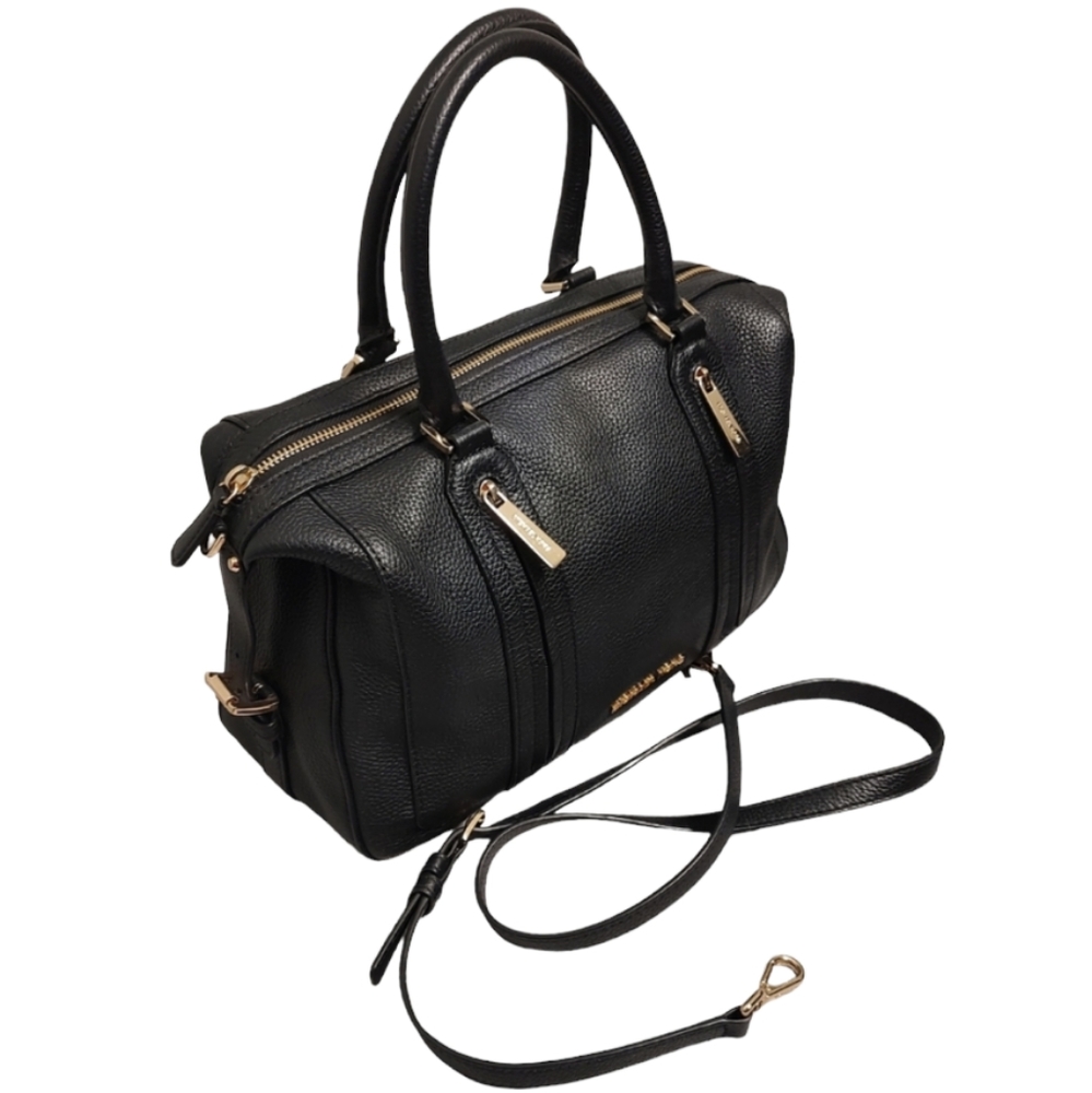 MICHAEL KORS Julia Large Satchel Crossbody Tote Bag Handbag Pebbled Leather - Picture 5 of 16
